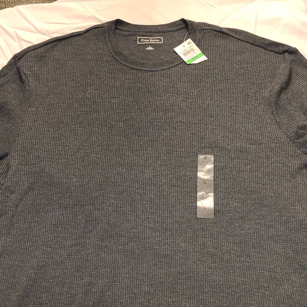 Club Rm thermal crewneck gray shirt - Picture 2 of 16